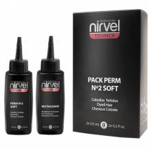 Nirvel Technika Permanente Perm N. 2 Soft  Cabellos Teñidos Pack 2x125 Ml. Permanente Mas Neutralizante Ref. 8096