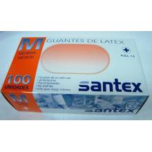 Santex Guantes Latex Mediano 100 Unids Ref. Sx01 Bc