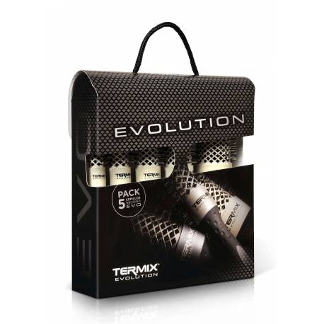 Termix Cepillo Termico Teflon Pack Maletin 5 Unds Soft Fino Evolution  Mlt-evo5sc
